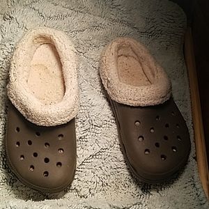Brown kids size 13 CROCS